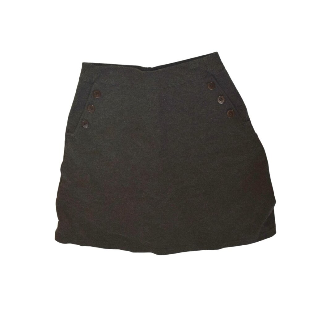 Betabrand Charcoal Gray Work Skort